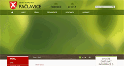 Desktop Screenshot of obecpaclavice.cz